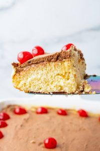 Boston Cream Poke Cake