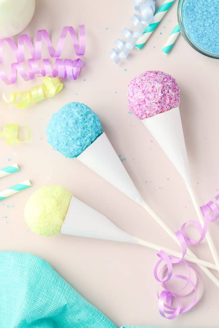 Snow Cone Cake Pops