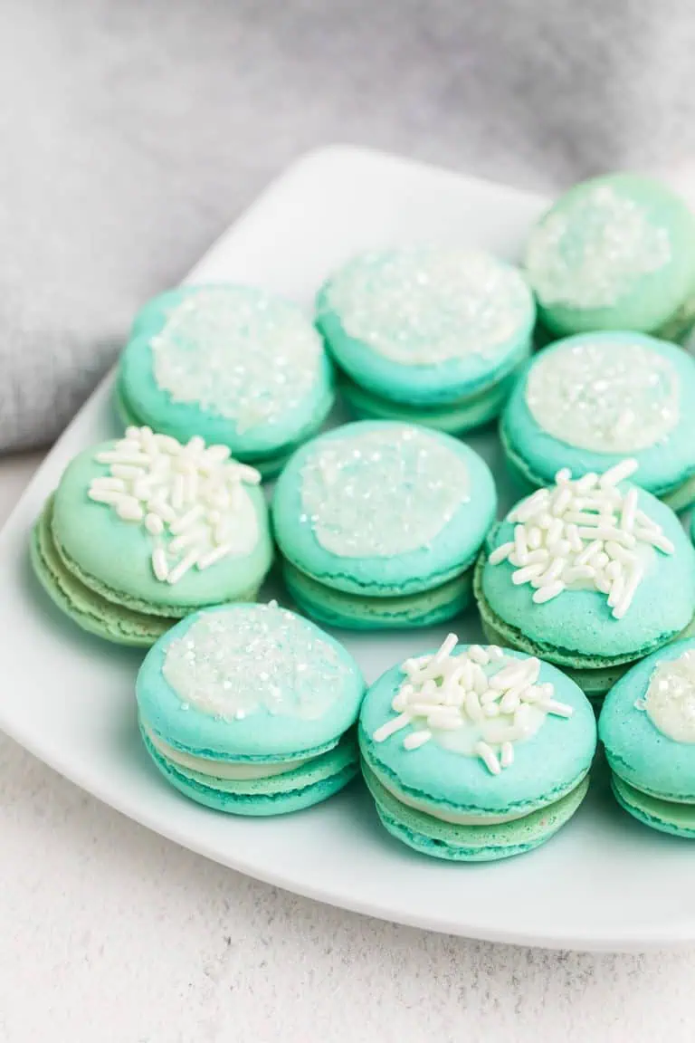 Blue Raspberry Macarons